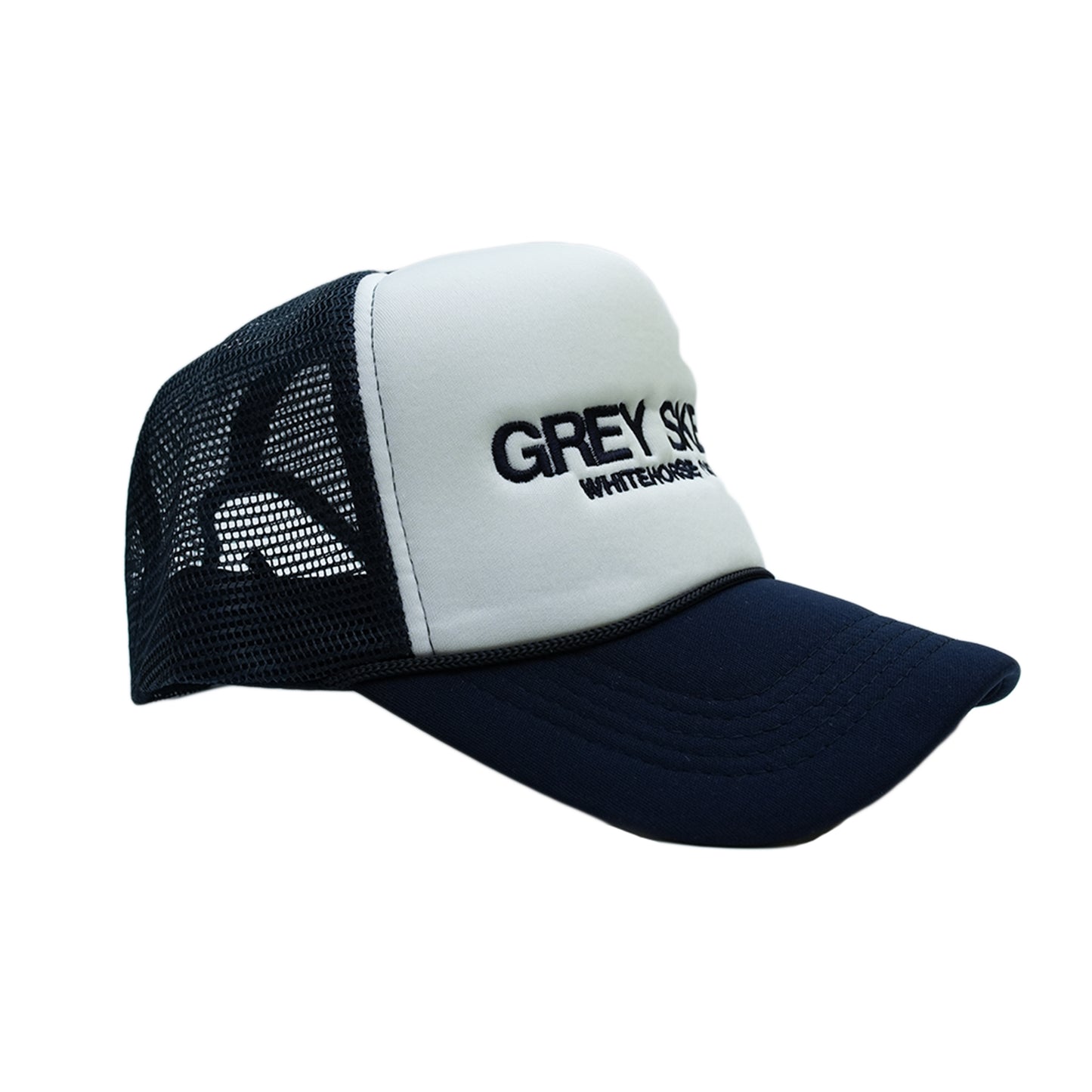 Grey Skies Trucker Hat (Navy)